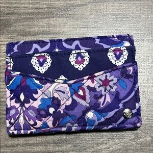 Purple Floral Quilted Wallet